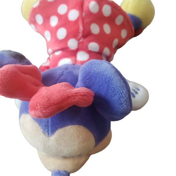 Minnie Mouse Disney Cuddleez Red Polka Dotted Dress Sleeping Minnie 6"  Plush - Picture 4 of 6